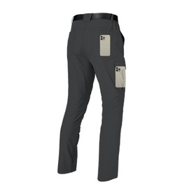 keihTrail Men's Hiking Cargo Work Pants Waterproof Lightweight Quick Dry Outdoor Fishing Mountaineering Travel Mountain Tactical Pants Dark Grey XL