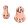 20Pcs Plasma Cutting Torch Nozzles Electrodes Brass Strong High Temperature