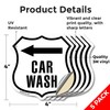 Car Wash Left (5 Pack) 4 inch X 4 inch