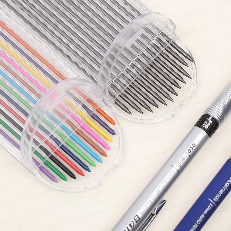 5pcs 2.0 mm Mechanical Pencil Lead Holder Set, 3pcs Automatic