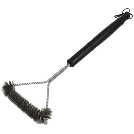 Chef Craft Select BBQ Grill Brush, 18 inches in length, Stainless Steel/Black
