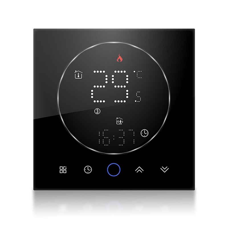 Smart Thermostat LED Screen Water Heating Control 13mm Recessed Wireless