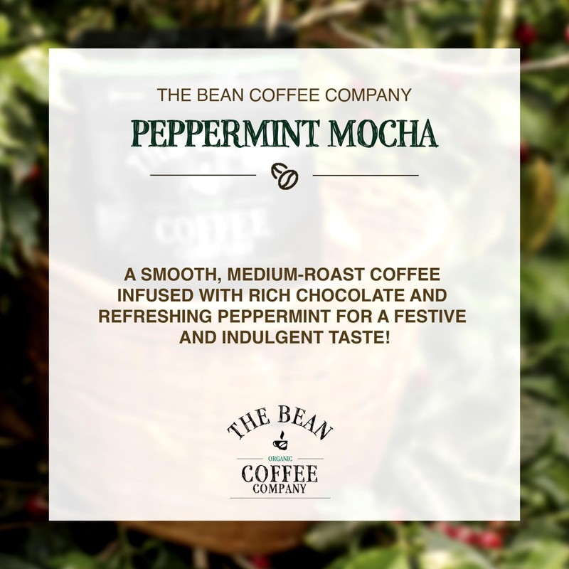 The Bean Organic Coffee Company Peppermint Mocha, Medium Roast, Ground