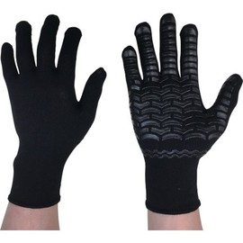 Kachiboshi Non-Slip Gloves FIT Rubber Liner #008 Black M