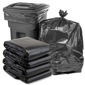 65 Gallon Trash Bags,25 Pieces large Black Heavy Duty Trash Can Liners,Large Size Trash bags Garbage Bags for Indoor and Outdoor