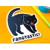 Black Cat Vinyl Sticker - Fangtastic
