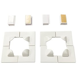 UtauHom Magnetic Window Screen Accessories，8 Window Screen Corners, 4 Window Clip(Two Sets)