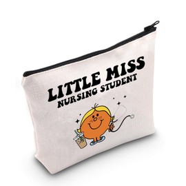WCGXKO Nursing School Student Gift Nurse Gift Little Miss Nursing Student Cosmetic Bag Nursing Student Gift (Miss Nursing Student Bag), CA004