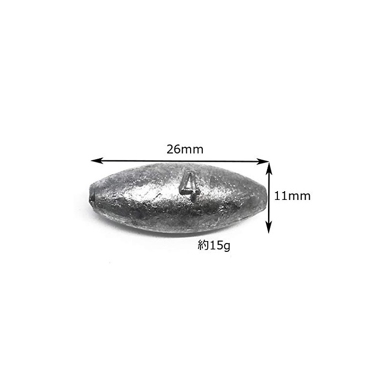 Japan Jujube Shaped Natsume Weight No. 4 (Approx. 0.5 oz