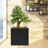 GMSLuu Rectangular/Square Steel Planter Box, Indoor Outdoor Planters Cube Heavy