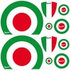 GamesMonkey Stickers VESPA kit PIAGGIO VESPA FLAGS ITALY CIRCLE