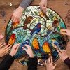 Stained Glass Puzzle Bird Puzzles for Adults 1000 Pieces, Round
