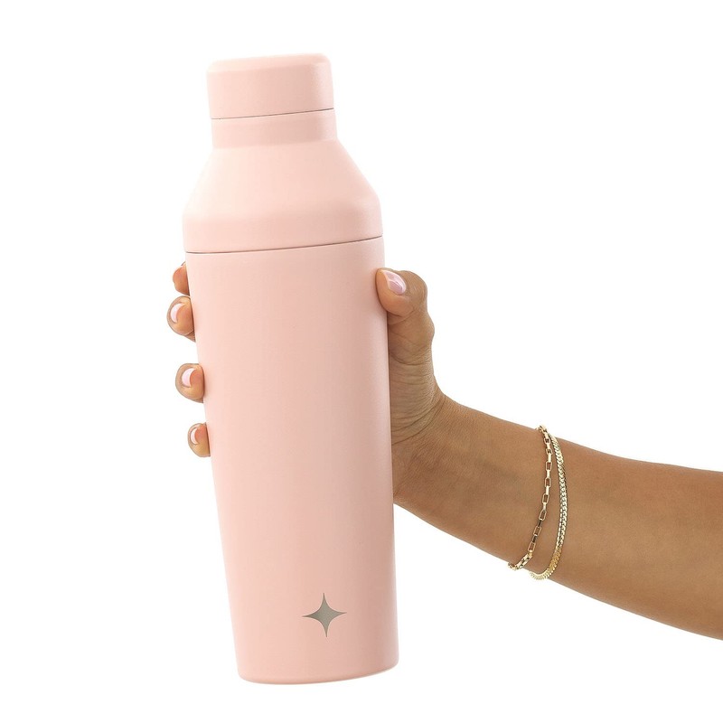 JoyJolt Triple Insulated Cocktail/Protein Shaker Bottle. 20oz Shaker Cup with