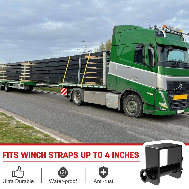 Sliding Winch for Utility Trailer for Flatbed Semi Truck Use