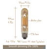 CTKcom T10 E26 Amber LED Light Bulb,Smooth Dimmable T10 Tubular