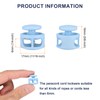 sourcing map 10pcs Plastic Cord Locks Double Hole Spring Toggle