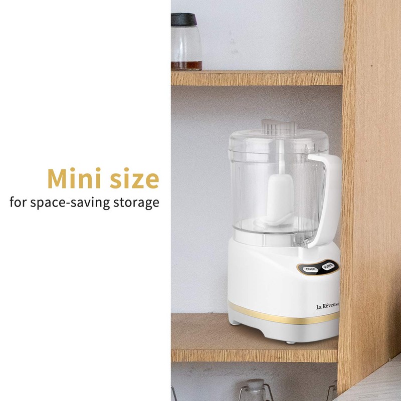 La Reveuse Electric Mini Food Processor Small Chopper 200 Watts