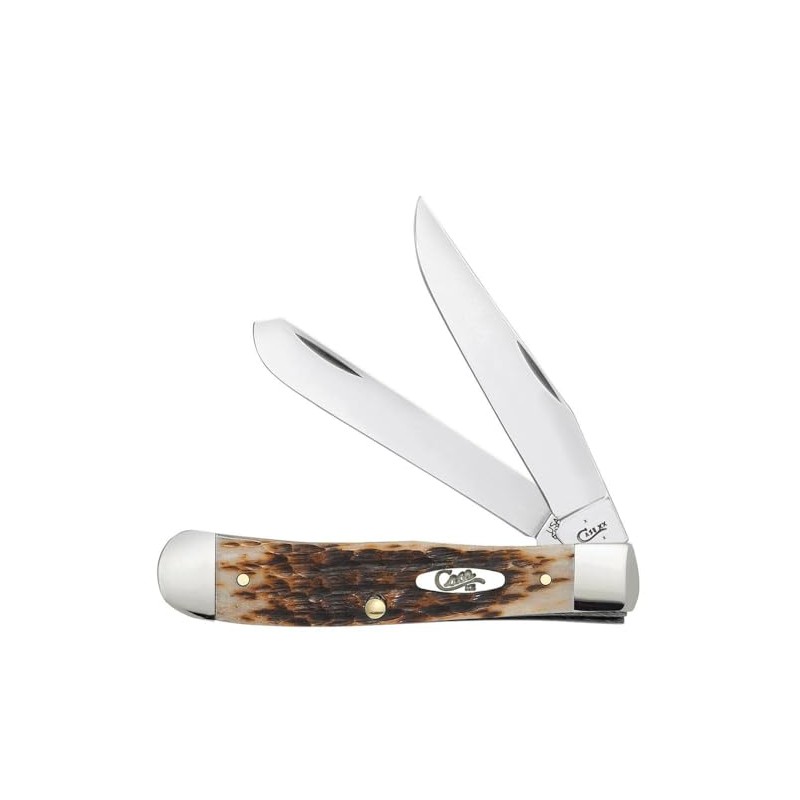Case Amber Bone SS Trapper - Cuchillo de bolsillo