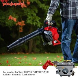 youjupazi 753-08517 Carburetor Kit For Craftsman 316791650 316791770 41AR27AV791 41AR27BL793 41AR27BV793 For MTD 41BS2BVG799 41BS2HBC799 For Troy-Bilt TB27VH TB27BVEC TB27BH TB27BEC Leaf Blower