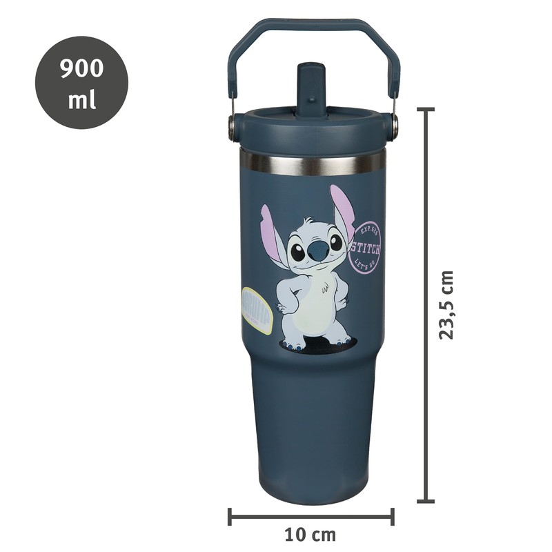 Undercover – Stitch bicchiere termico con manico – capacità di