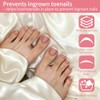 Uñas postizas francesas para los pies - 120 piezas de