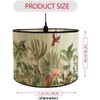FANSU Lampshade for Table Lamp, Animal and Plant Print Lampshade