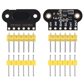 4pcs TOF050C VL6180 Time-of-Flight (ToF) Laser Ranging Sensor Breakout ToF Distance Finder Mini Laser Distance Sensor IIC Output for Ardunio STM32