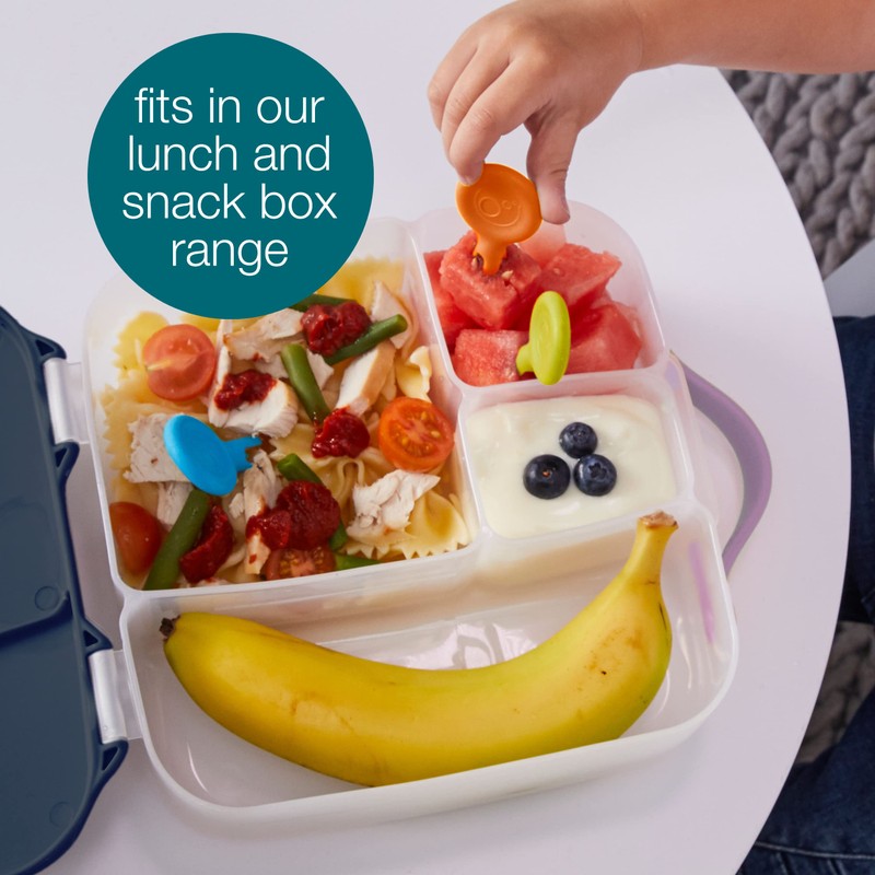 b.box Mini Fork for Kids & Toddlers (3-Pack) | Fits