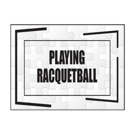 Makoroni - Playing Racquetball Hobby - Jigsaw Puzzle 30 pcs, Desy8