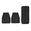 3pcs Clutch Brake Accelerator Pedal Pad Kit Rubber Black Flexible