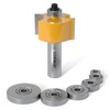XDENGP Rabbet Router Bit Set 1/2 Shank, Rabbeting Router Bits