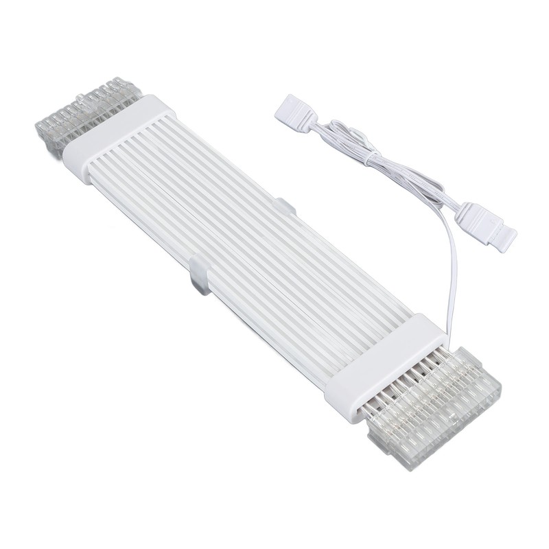 24 Pin RGB Power Extension Cable Kit ARGB 18AWG Silver