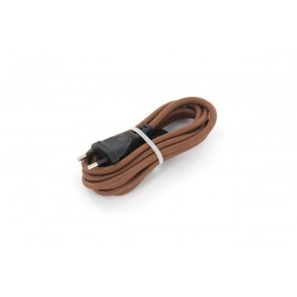 Textile Cable with Switch 2m - Brown