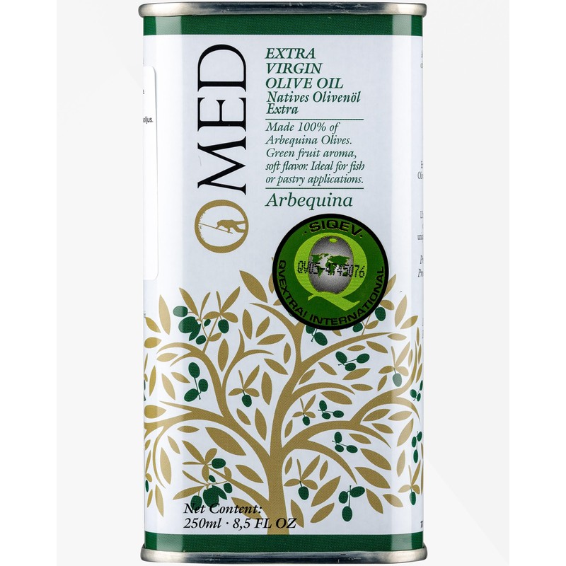 O-Med Arbequina Extra Virgin Olive Oil - 250 Ml
