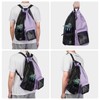 WANDF Swim Bag Mesh Drawstring Backpack with Wet Pocket Beach