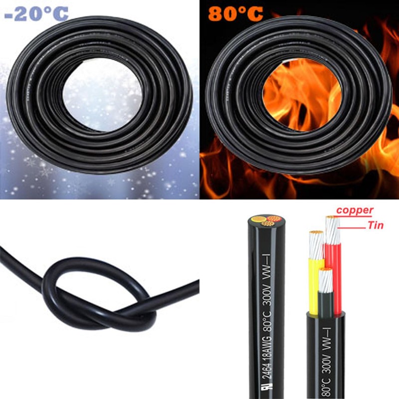 16 Gauge Wire, 5-Conductor Electrical Wire. 16 AWG Stranded Flexible