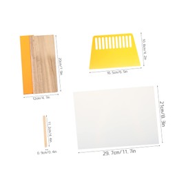 LALAFINA 10-Piece Screen Printing Kit for DIY Crafts Includes Wooden Squeegee and Ink Scraper for Fabric Printing and Art Projects in Australia