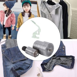 Hand Press Machine Setter Eyelet Puncher Grommet Die Manual Installation Tool for Clothing Accessories Steel Simple Use (3mm)