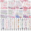 32 Pcs Flower Bible Verse Ballpoint Pens Notebooks Set Christian