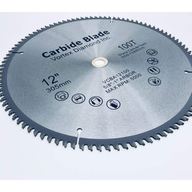 ALSKAR DIAMOND ASB 12 Inch 100 Teeth TCT Non-Ferrous Metal Cutting Circular Saw Blade (12" 100 Teeth)