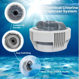 P05345 P03821 Chemical Chlorine Dispenser | chemconnect Dispenser Compatible with Coleman SaluSpa, Lay-Z-Spa, Hot Tubs
