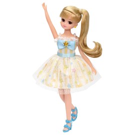 Takara Tomy Licca Takara Tomy LW-04 Colorful Star Dress Up Doll, Pretend Play Toy, Ages 3 and Up, Passed Toy Safety Standards, ST Mark Certified