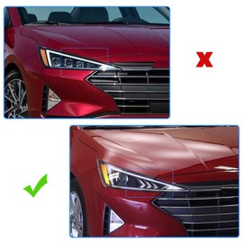 Carlaihu For Hyundai Elantra 2019 2020 Halogen Right Passenger Side Headlight Headlamp Assembly w/o DRL Replaces 92102-F3500 92102F3500 HY2503233 Black Housing Clear Lens