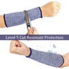 5 Pairs Cut Resistant Arm Sleeve Forearm Protection Sleeves Level