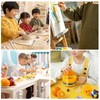 [Solxion] スモック 120-140cm 子供用 長袖 スモック 男の子 女の子 給食着 給食エプロン