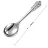 KEAWELL Gorgeous Round Soup Spoon, Set of 4, 18/10 Stainless