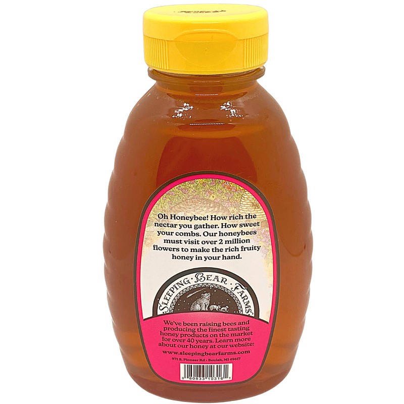 Wildflower Honey 16 oz. Bottle Unpasteurized Unblended No Additives Pure