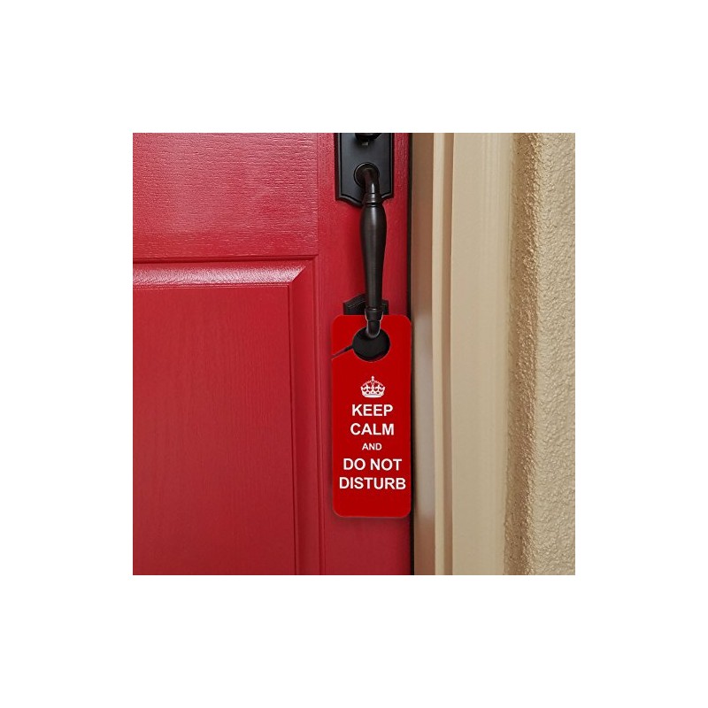 Graphics and More Keep Calm and Do Not Disturb Red