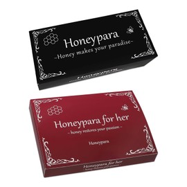 Honeypara Honeypara Set, Maca, Ginseng, Honey, Royal Jelly, Femcare, Made in Japan, Men (0.7 oz (20 g) x 10 packs), Women (0.4 oz (10 g) packs x 20 packs)