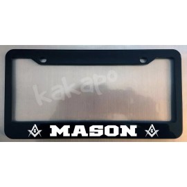 Unbranded Mason Glossy Black License Plate Frame